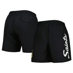 Mitchell & Ness New Orleans Saints Team Essentials Nylon Shorts Black