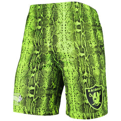 Las Vegas Raiders New Era Summer Pop Shorts Neon Green