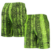 New England Patriots New Era Summer Pop Shorts Neon Green