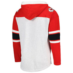 47 brand Kansas City Chiefs '47 Gridiron Lace-Up Pullover Hoodie Heather Gray