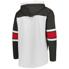 47 brand Tampa Bay Buccaneers '47 Gridiron Lace-Up Pullover Hoodie Heather Gray