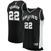 Malaki Branham San Antonio Spurs Fast Break Replica Player Jersey Icon Edition Black | Fanatics US