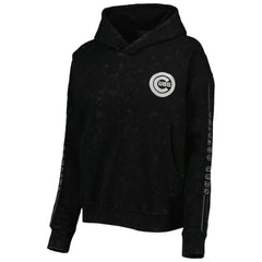 Chicago Cubs The Wild Collective Women's Marble Pullover Hoodie - Black - MLB Online