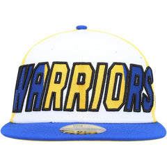 Golden State Warriors Back Half 9FIFTY Fitted Hat for sale White/Royal | New Era US