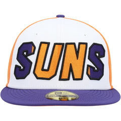 Phoenix Suns Back Half 9FIFTY Fitted Hat White/Purple | New Era US