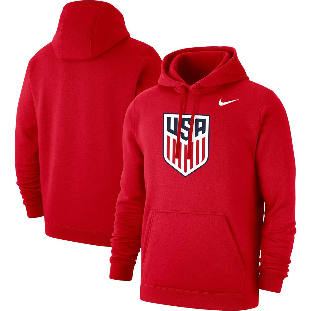 USMNT Club Primary Pullover Hoodie Red - Nike