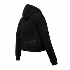 Boston Red Sox Pro Standard Women's Triple Black Cropped Pullover Hoodie - MLB Discount