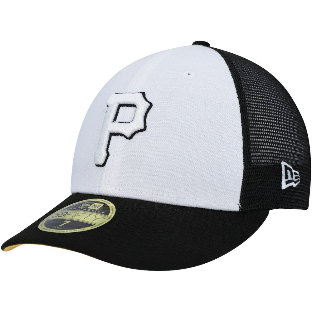 Pittsburgh Pirates New Era 2023 On-Field Batting Practice Low Profile 59FIFTY Fitted Hat - White/Black - New Era Discount