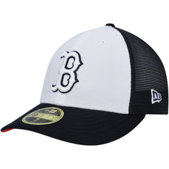 Boston Red Sox New Era 2023 On-Field Batting Practice Low Profile 59FIFTY Fitted Hat - White/Navy - New Era Discount
