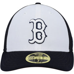 Boston Red Sox New Era 2023 On-Field Batting Practice Low Profile 59FIFTY Fitted Hat - White/Navy - New Era Discount