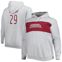 Nathan MacKinnon Colorado Avalanche Big & Tall Player Pullover Hoodie - Heather Gray - NHL 4992919