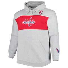 Alexander Ovechkin Washington Capitals Big & Tall Player Pullover Hoodie - Heather Gray - NHL 4992920