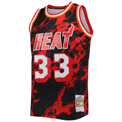 Alonzo Mourning Miami Heat 1996/97 Hardwood Classics Marble Swingman Jersey Black | Mitchell & Ness online
