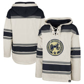 Columbus Blue Jackets '47 Rockaway Lace-Up Pullover Hoodie - Oatmeal - NHL 4993235