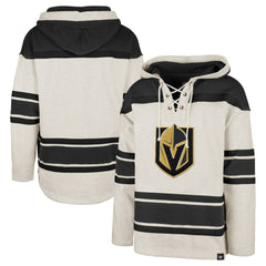 Vegas Golden Knights '47 Rockaway Lace-Up Pullover Hoodie - Oatmeal - NHL 4993237