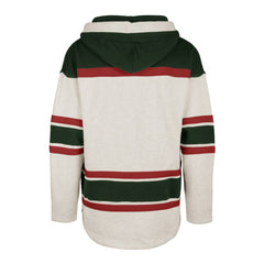 New Jersey Devils '47 Rockaway Lace-Up Pullover Hoodie - Oatmeal - NHL 4993244