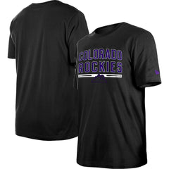 Colorado Rockies New Era Batting Practice T-Shirt - Black - New Era Lifestyle