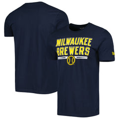 Milwaukee Brewers New Era Batting Practice T-Shirt - Navy - New Era Lifestyle