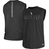 Chicago White Sox New Era Team Muscle Tank Top - Heather Black - New Era Lifestyle