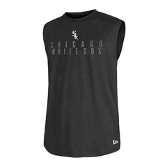 Chicago White Sox New Era Team Muscle Tank Top - Heather Black - New Era Lifestyle