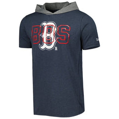 Boston Red Sox New Era Team Hoodie T-Shirt - Navy - New Era Discount