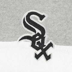 Chicago White Sox New Era Women's Colorblock Full-Zip Hoodie Jacket - Heather Black - New Era Lifestyle