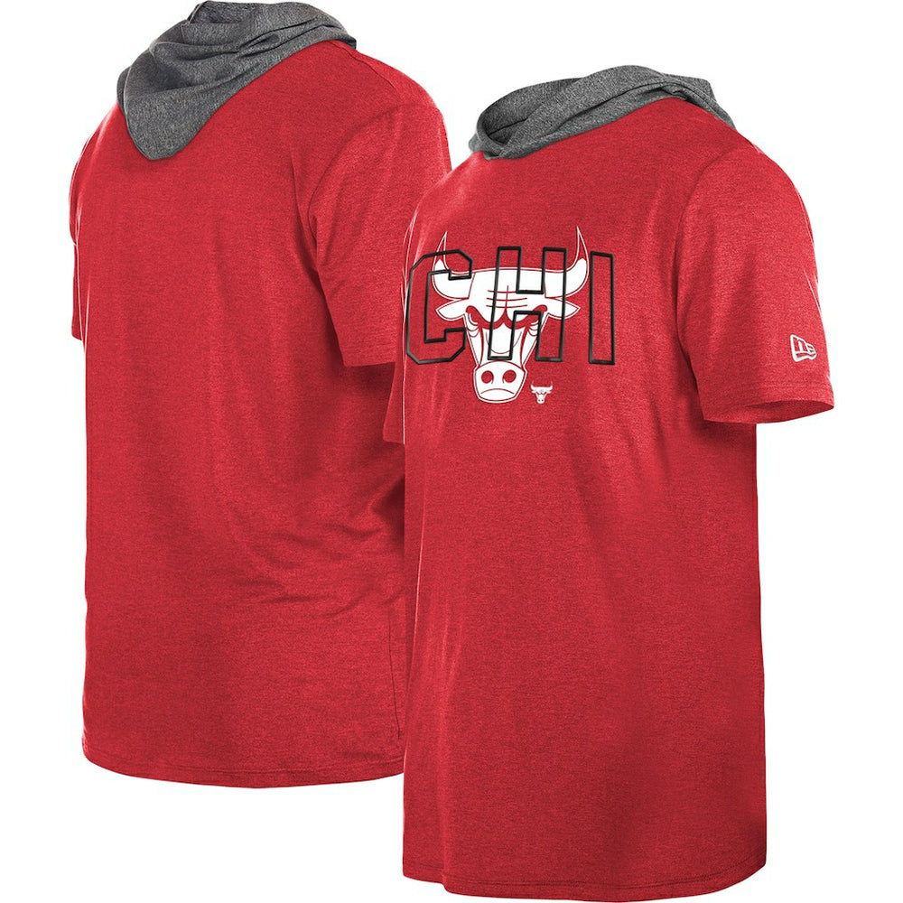 Chicago Bulls Active Hoodie T-Shirt for sale Heather Red | New Era