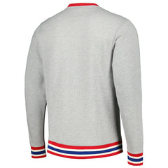 Philadelphia 76ers Unisex Vintage Throwback Crew Sweatshirt Heather Gray | New Era Near Me