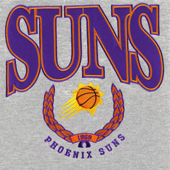 Phoenix Suns Unisex Vintage Throwback Crew Sweatshirt Heather Gray | New Era