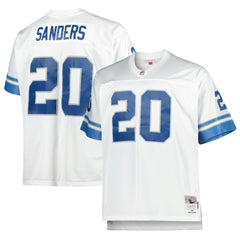 Mitchell & Ness Barry Sanders Detroit Lions Big & Tall 1996 Retired Player Replica Jersey White