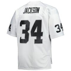 Mitchell & Ness Bo Jackson Las Vegas Raiders Big & Tall 1988 Retired Player Replica Jersey White