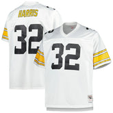 Mitchell & Ness Franco Harris Pittsburgh Steelers Big & Tall 1976 Retired Player Replica Jersey White