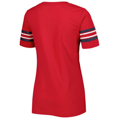St. Louis Cardinals New Era Women's Team Stripe T-Shirt - Red - New Era Lifestyle