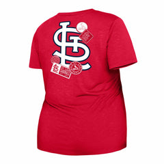 St. Louis Cardinals New Era Women's Plus Size Two-Hit Front Knot T-Shirt - Red - New Era Online