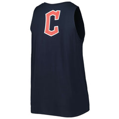 Cleveland Guardians New Era Women's Plus Size Tank Top - Navy - New Era Online