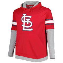 St. Louis Cardinals New Era Big & Tall Twofer Pullover Hoodie - Red - New Era Sale