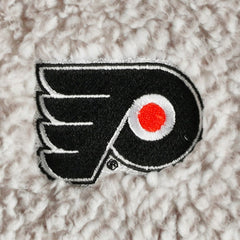 Philadelphia Flyers G-III 4Her by Carl Banks Women's Logo Plaid Sherpa Quarter-Zip Jacket - Gray/White - NHL 4997226