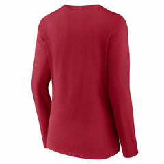 Fanatics Tampa Bay Buccaneers Women's Hometown Sweep Long Sleeve V-Neck T-Shirt Red
