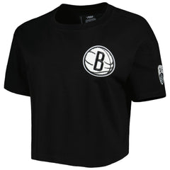 Brooklyn Nets Pro Standard Women's Classics Boxy T-Shirt Black
