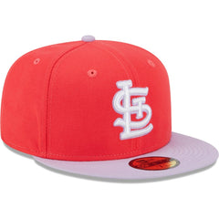 St. Louis Cardinals New Era Spring Color Two-Tone 59FIFTY Fitted Hat - Red/Lavender - New Era on Sale