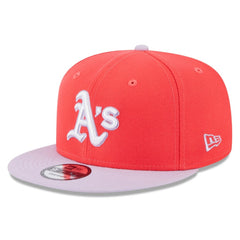 Athletics New Era Spring Basic Two-Tone 9FIFTY Snapback Hat - Red/Purple - New Era Discount
