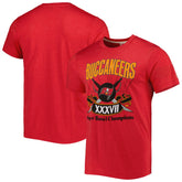 Tampa Bay Buccaneers Homage Super Bowl Classics Tri-Blend T-Shirt Red