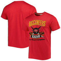 Tampa Bay Buccaneers Homage Super Bowl Classics Tri-Blend T-Shirt Red