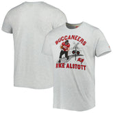 Mike Alstott Tampa Bay Buccaneers Homage Unisex Caricature Retired Player Tri-Blend T-Shirt Ash