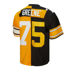 Mitchell & Ness Joe Greene Pittsburgh Steelers 1976 Split Legacy Replica Jersey Black/Gold