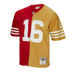 Mitchell & Ness Joe Montana San Francisco 49ers 1990 Split Legacy Replica Jersey Scarlet/Gold