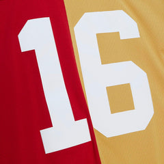 Mitchell & Ness Joe Montana San Francisco 49ers 1990 Split Legacy Replica Jersey Scarlet/Gold