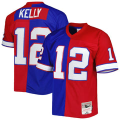 Mitchell & Ness Jim Kelly Buffalo Bills 1990 Split Legacy Replica Jersey Royal/Red