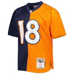 Mitchell & Ness Peyton Manning Denver Broncos 2015 Split Legacy Replica Jersey Navy/Orange
