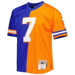 Mitchell & Ness John Elway Denver Broncos 1990 Split Legacy Replica Jersey Royal/Orange